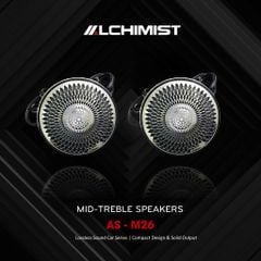 Loa Alchimist AS-M26 Bộ 2 Loa Trung tần Mid Tweeter Hifi Đặt Taplo hoặc độ 3Way đẳng cấp