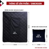 Gối Gấp Ô Tô Mitsubishi 3 Trong 1 Đa Năng Vừa Là Gối Vừa Là Chăn, Mềm Mịn Sang Trọng