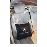 Gối kiêm chăn (mền) 2 trong 1 LOGO HÃNG XE MERCEDEZ Sử dụng làm tựa lưng, chăn đắp ô tô và văn phòng