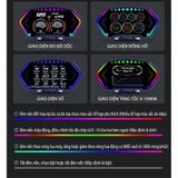 Đồng Hồ HUD Sport X8 Hiển Thị Kính Lái - Đo Áp Suất Turbo Cảnh Báo Quá Tốc Độ Giữ Xe Nguyên Bản