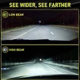 2 Bóng Đèn Cos Pha LED VinFast VF5 / VF5 Plus LED H7 Đèn Pha/ Cos - Trắng 6000K / 90W - 160W