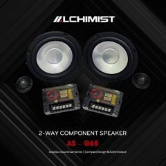 Loa  2-Way Alchimist AS-G65 Component Speaker Màng Nhôm Trắng Sang Trọng, Công Suất 130W Mạnh Mẽ