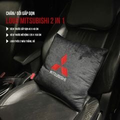 Gối Gấp Ô Tô Mitsubishi 3 Trong 1 Đa Năng Vừa Là Gối Vừa Là Chăn, Mềm Mịn Sang Trọng