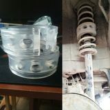 Đệm silicon giảm chấn ô tô, đệm lò xo giảm chấn xe Vinfast VF6