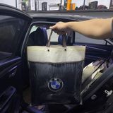 Gối và chăn mền 2 IN 1 Logo BMW - Sử dụng làm tựa lưng, chăn đắp văn phòng và ô tô cao cấp