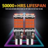 2 bóng đèn VF5 Plus Bóng đèn phanh LED T15 / W16W - Đỏ TUFFOO