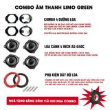 Bộ 4 Loa Cánh Xe Vinfast Limo Green - Hàng Thương Hiệu - Dưỡng Loa giữ nguyên bản Không Ảnh Hưởng Hệ Thống Điện Của Xe.