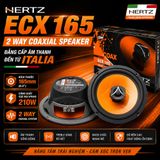 Loa Đồng Trục Italia Hertz ECX 165 - Màng Loa Chống Ẩm Kèm Tweeter Neodymium Cao Cấp