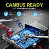 Bóng đèn Cos / pha LED 2 Chiếc cho Kia Morning chân H4 Chùm thấp cao - Trắng 6000K