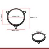 Đế dưỡng loa nhựa ABS màu đen cho Nissan, Mazda cánh sau, phụ kiện âm thanh ô tô