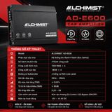BỘ KHUẾCH ĐẠI ÂM THANH 6 KÊNH ALCHIMIST AD-E600 ECO SERIES 4 ĐƯỜNG HIGH LEVEL 4 CÁNH VÀ LOA SUB GẦM