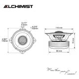 Loa Coaxial Alchimist AS-G40c Bộ 2 Loa- loa đồng trục toàn dải nhỏ gọn 4 inch cao cấp