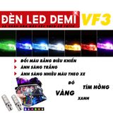 1 cặp (2 CHIẾC) VF3 Bóng Đèn Led Demi T10/W5W - Trắng/Xanh băng/Đỏ/Vàng/Hồng/Xanh chanh