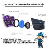 Vòng Đệm Chống Sốc, Dưỡng Loa Ô tô Cách Âm Chống Nước Bằng silicone 6.5 inch Cho Loa Xe Hơi