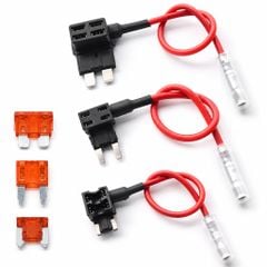 Giắc Chia Cầu Chì Ô Tô, Xe Máy Fuse Tap Chân Lùn Low-Profile Mini – Trích Điện Thiết Bị Ngoại Vi  lấy điện ACC
