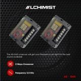 Loa  2-Way Alchimist AS-G65 Component Speaker Màng Nhôm Trắng Sang Trọng, Công Suất 130W Mạnh Mẽ