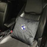 Gối và chăn mền 2 IN 1 Logo BMW - Sử dụng làm tựa lưng, chăn đắp văn phòng và ô tô cao cấp