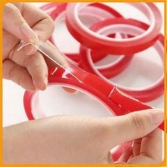 Băng Dính cường lực 8mm 2 Mặt trong suốt chất liệu Acrylic siêu bám dính Siêu Chắc Chắn - lõi nhựa