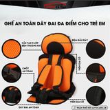 Đệm Ghế ô tô cho em bé từ 6 tháng -8 tuổi - Đai an toàn cho trẻ em trên xe hơi - phù hợp mọi loại xe