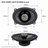 Loa Cánh Lắp Chuẩn Cho VinFast Limo Green , MPV7 coaxial 4 x 6 inches