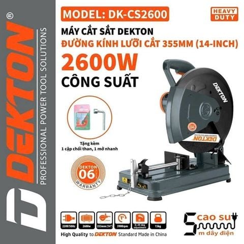 Máy cắt sắt Dekton DK - CS 2600