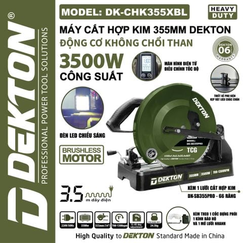 Máy cắt hợp kim DEKTON DK - CHK355XBL