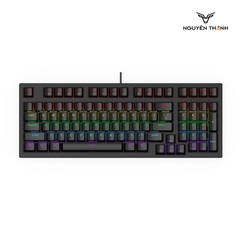 Bàn phím cơ VITRA MK97 Multiumedia Hotswap Switch Rainbow Led (Màu Đen)