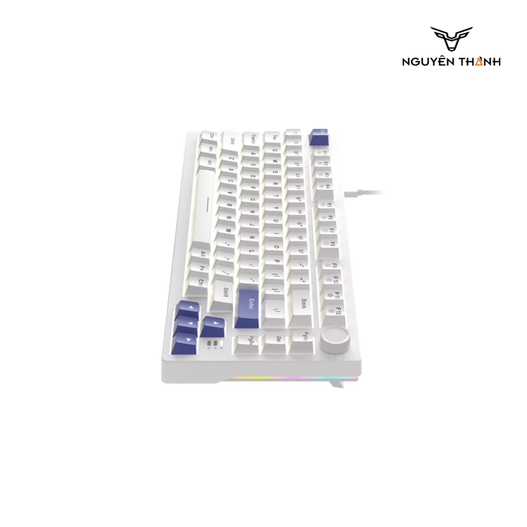 Bàn phím cơ DareU EK75 Full White (Firefly switch)