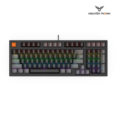 Bàn phím cơ VITRA MK97 Multiumedia Hotswap Switch Rainbow Led (Màu Đen Xám)