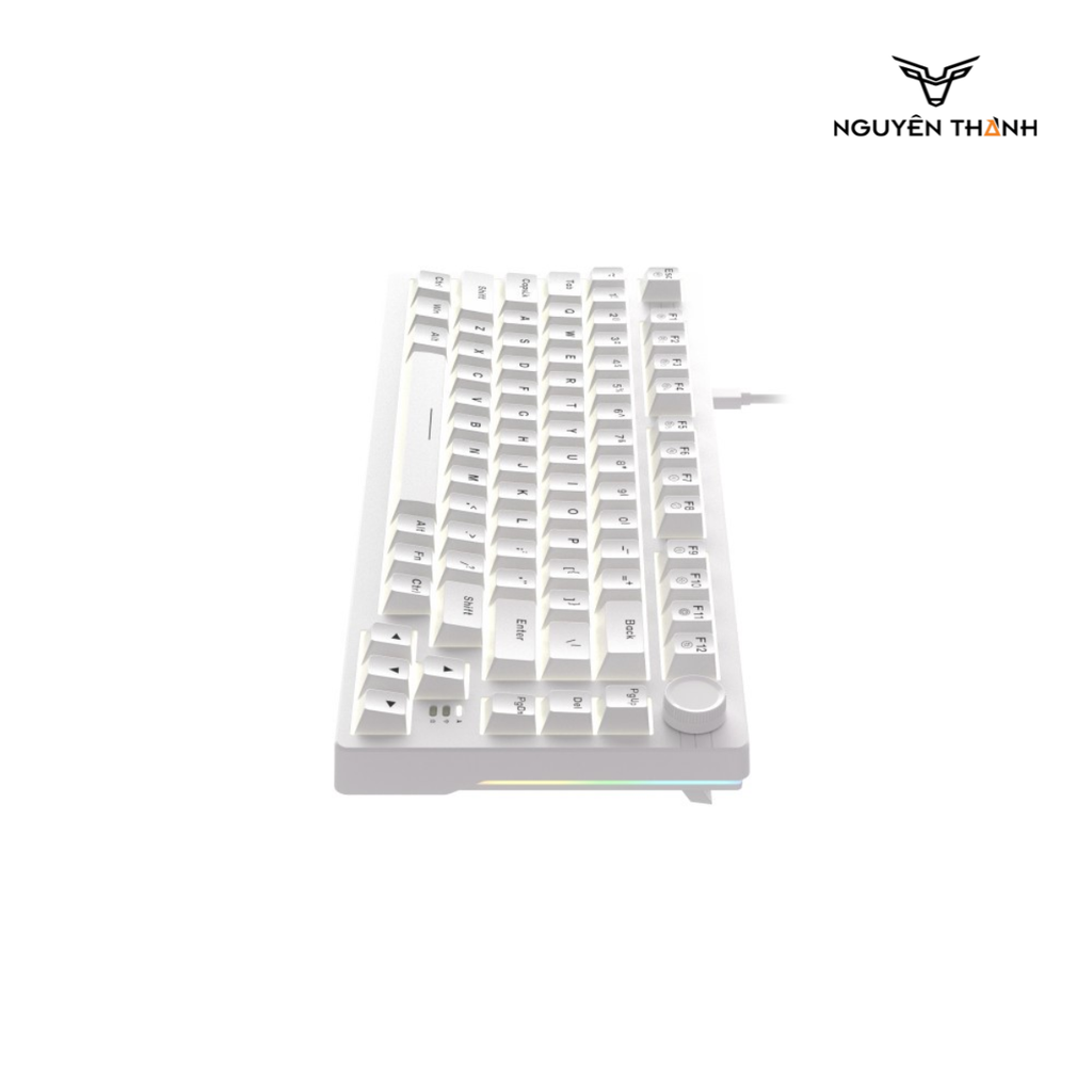 Bàn phím cơ DareU EK75 Full White (Firefly switch)