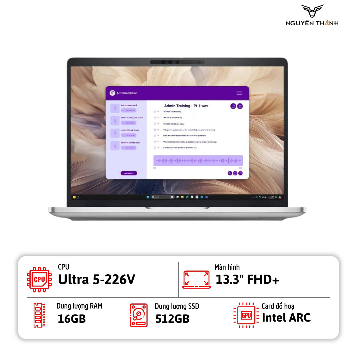 Laptop Dell Pro 13 Plus PB13250 (Ultra 5 236V, 16GB RAM, 512GB SSD, 13.3