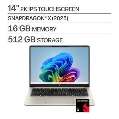 Laptop HP OmniBook 3 14 (Snapdragon X, 16GB RAM, 512GB SSD, 14