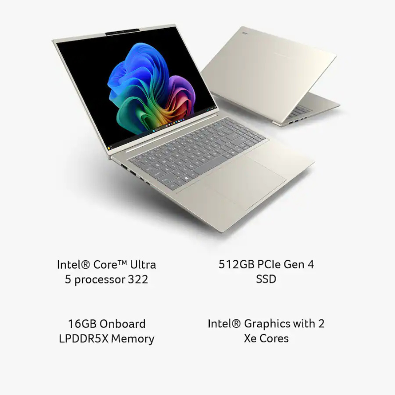 Laptop Acer Swift Go 16 Al (Ultra 5 322, 16GB RAM, 512GB SSD, 16