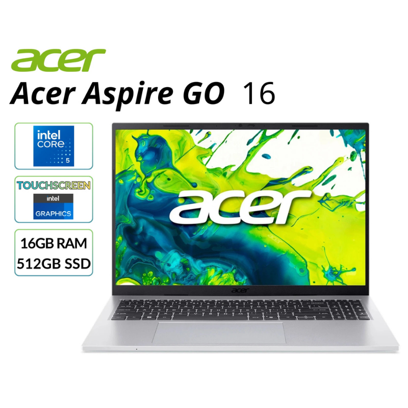 Laptop Acer Aspire Go 16 AG16-71PT-558A (Core 5 120U, 16GB RAM, 512GB SSD, 16