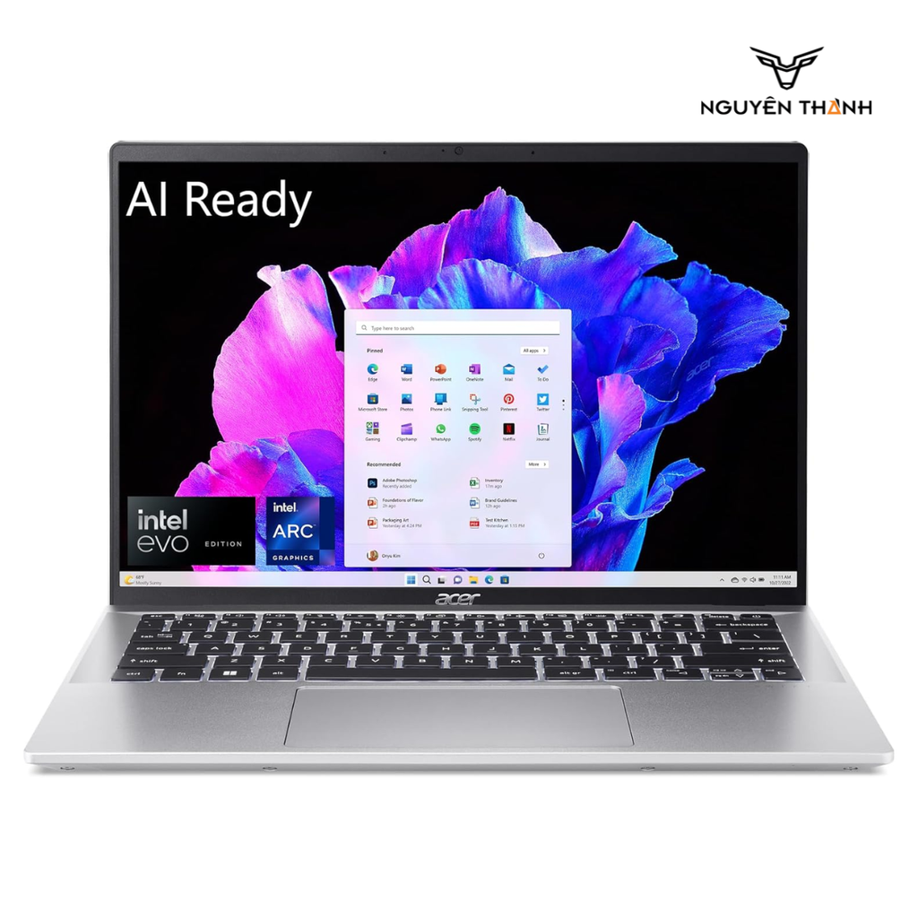 Laptop Acer Swift Go SFG14-72T-718K (Ultra 7 155H, 16GB RAM, 512 GB SSD, 14