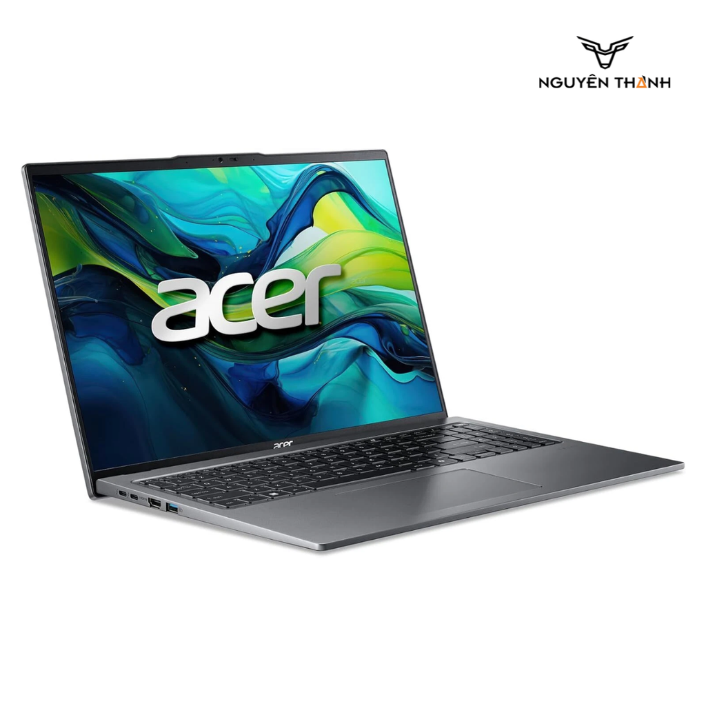 Laptop Acer Swift Go 16 SFG16-72T-95LG (Ultra 9 185H, 32GB RAM, 1TB SSD, 16″ WUXGA Touch, Windows 11, Steel Gray) - Tặng tài khoản Google AI Pro