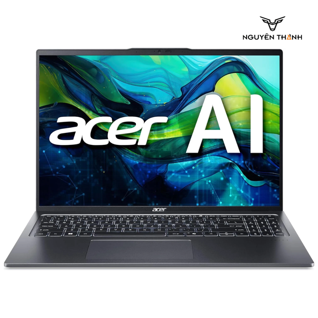 Laptop Acer Swift Go 16 SFG16-72T-95LG (Ultra 9 185H, 32GB RAM, 1TB SSD, 16″ WUXGA Touch, Windows 11, Steel Gray) - Tặng tài khoản Google AI Pro