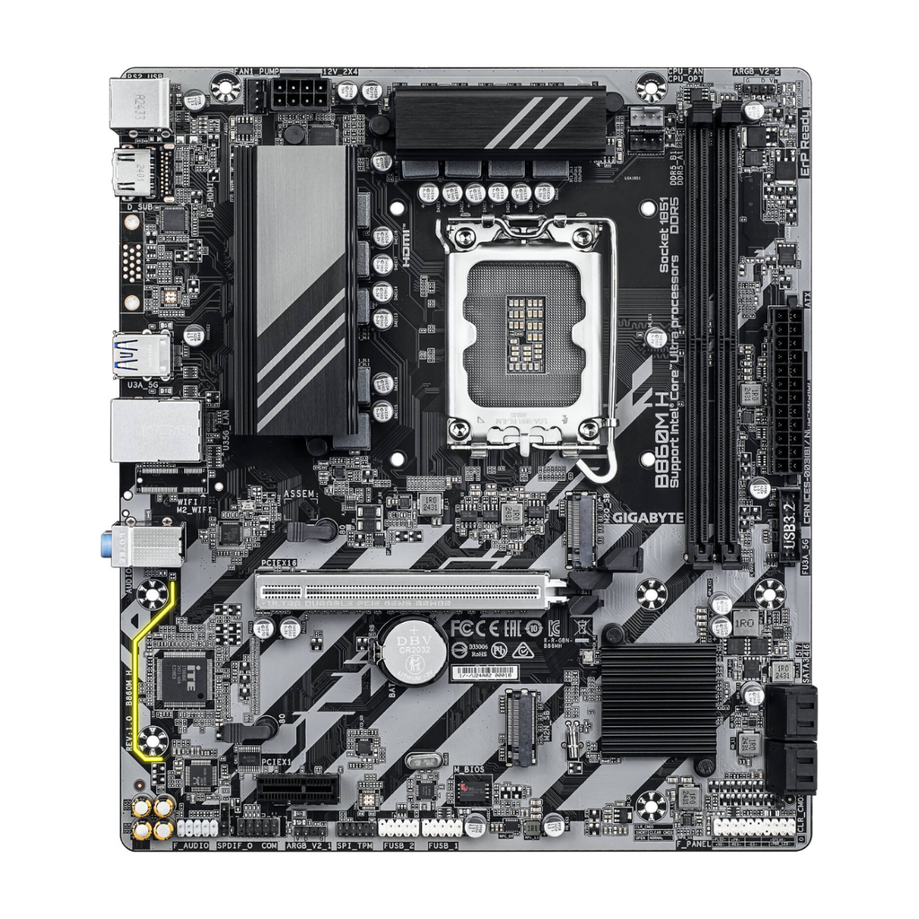 Mainboard Gigabyte B860M H (Chipset Intel B860, Socket LGA1851, DDR5 128GB, Micro-ATX)_HNK