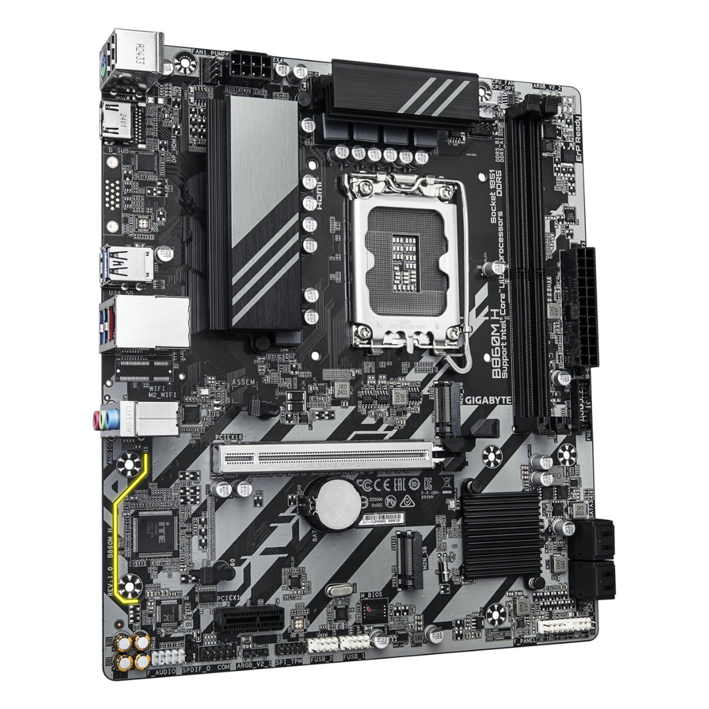 Mainboard Gigabyte B860M H (Chipset Intel B860, Socket LGA1851, DDR5 128GB, Micro-ATX)_HNK