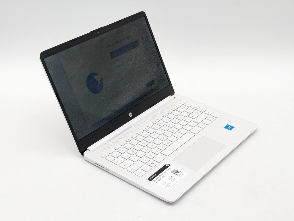 Laptop HP 14-dq0052dx (Celeron N4120, 8GB RAM, 64GB eMMC, 14” HD, Win 11, Snowflake White)