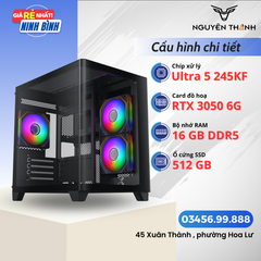 Máy tính Gaming - Đồ hoạ Ultra 5 245KF | RAM 16GB | VGA RTX 3050 6G