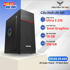 Máy tính văn phòng Core Ultra 5 235 Siêu khỏe tích hợp AI & WIFI mạnh mẽ