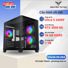 Máy tính Gaming - Đồ hoạ Ultra 5 245KF | RAM 16GB | VGA RTX 3050 6G
