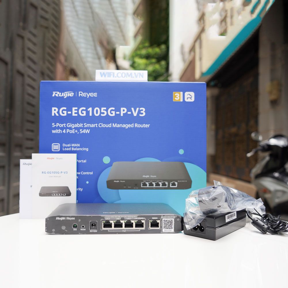 Nhân bản từ Smart Gateway 5 cổng  POE RUIJIE REYEE RG-EG105G-P V3