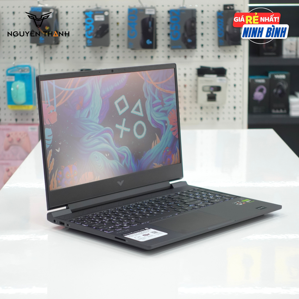 Laptop HP Victus Gaming 15-fa2013dx (Core i5-13420H, 16GB RAM, 512GB SSD, RTX 3050 6GB, 15.6