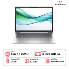 Laptop HP ProBook 445 G11 (Ryzen 5 7535U, 16GB RAM, 512GB SSD, Win 11, Pike Silver Aluminum)