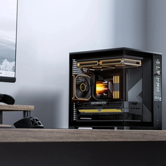 Vỏ máy tính JONSBO D34 Black (Mini Tower/ M-ATX/ Đen)