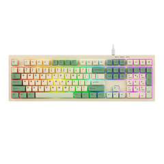 BÀN PHÍM GAMING CÓ DÂY AULA S102 (4722) (Phiên bản Xanh lá + Be)