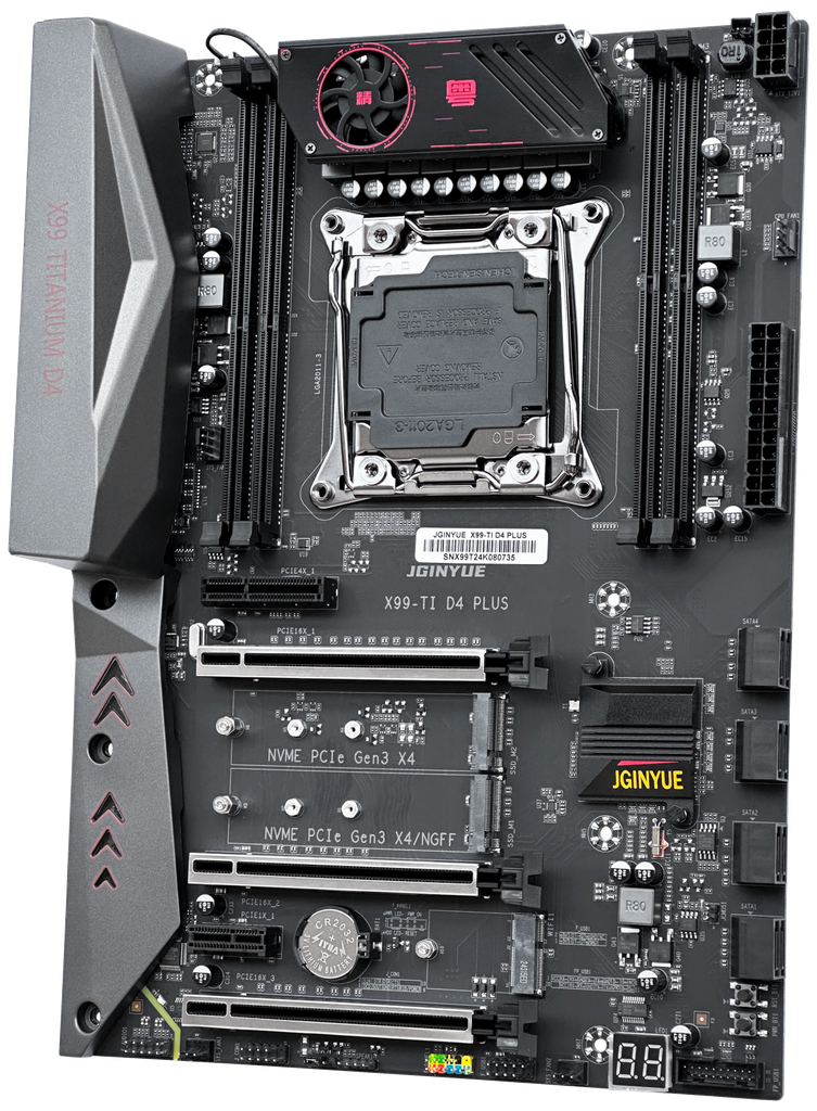 Mainboard JGINYUE X99-TI D4 PLUS (4 KHE RAM DDR4 / LGA2011-3)