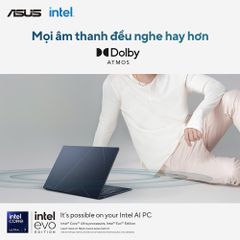 Laptop Asus Zenbook 14 UX3405CA-PZ187WS (Intel Core Ultra 5 225H, 16GB, 512GB, Intel Arc, 14 inch 3K OLED, Win 11, Office, Xanh, Pen)